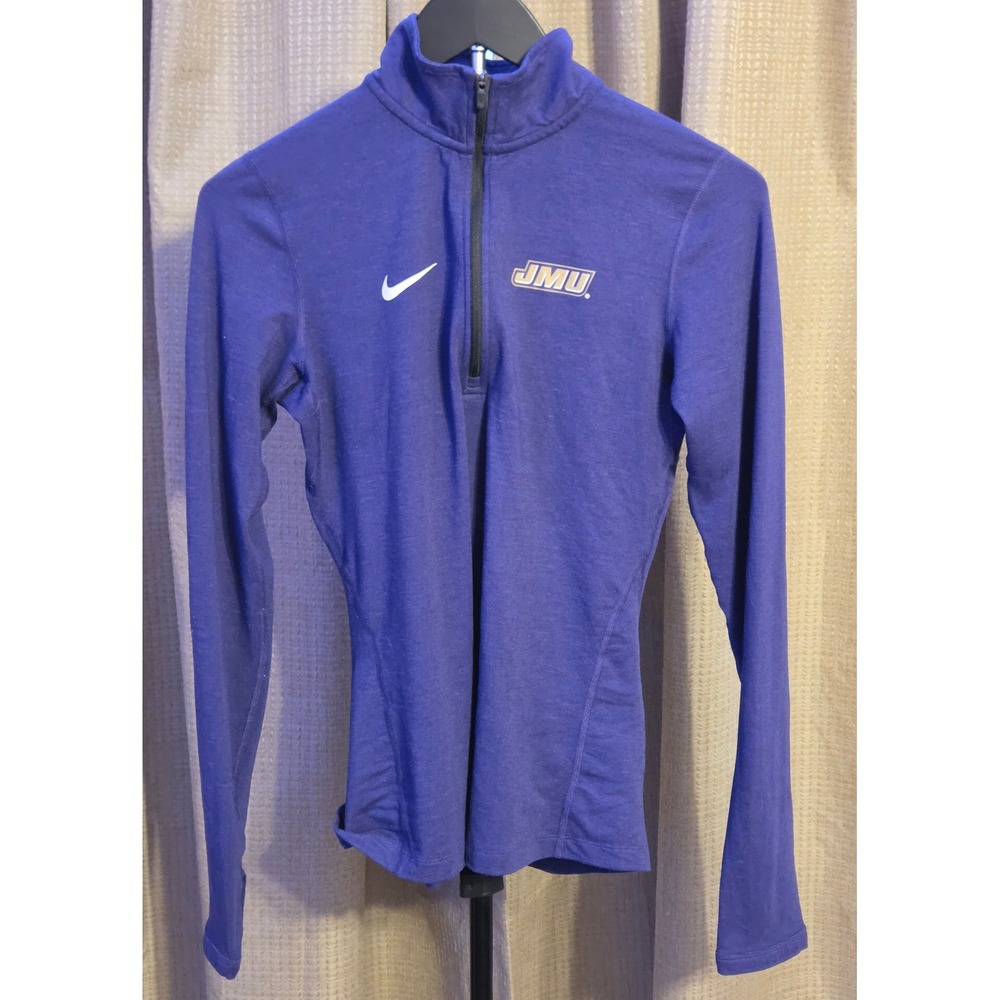 Nike Dri-Fit James Madison University Quarter Zip Top Women's XS Purple
